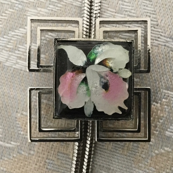 🌸 VNT Flower Lariat Necklace Sterling Silver - Picture 7 of 10